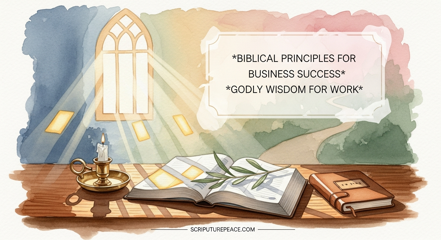 Biblical Principles for Business Success Godly Wisdom for Work