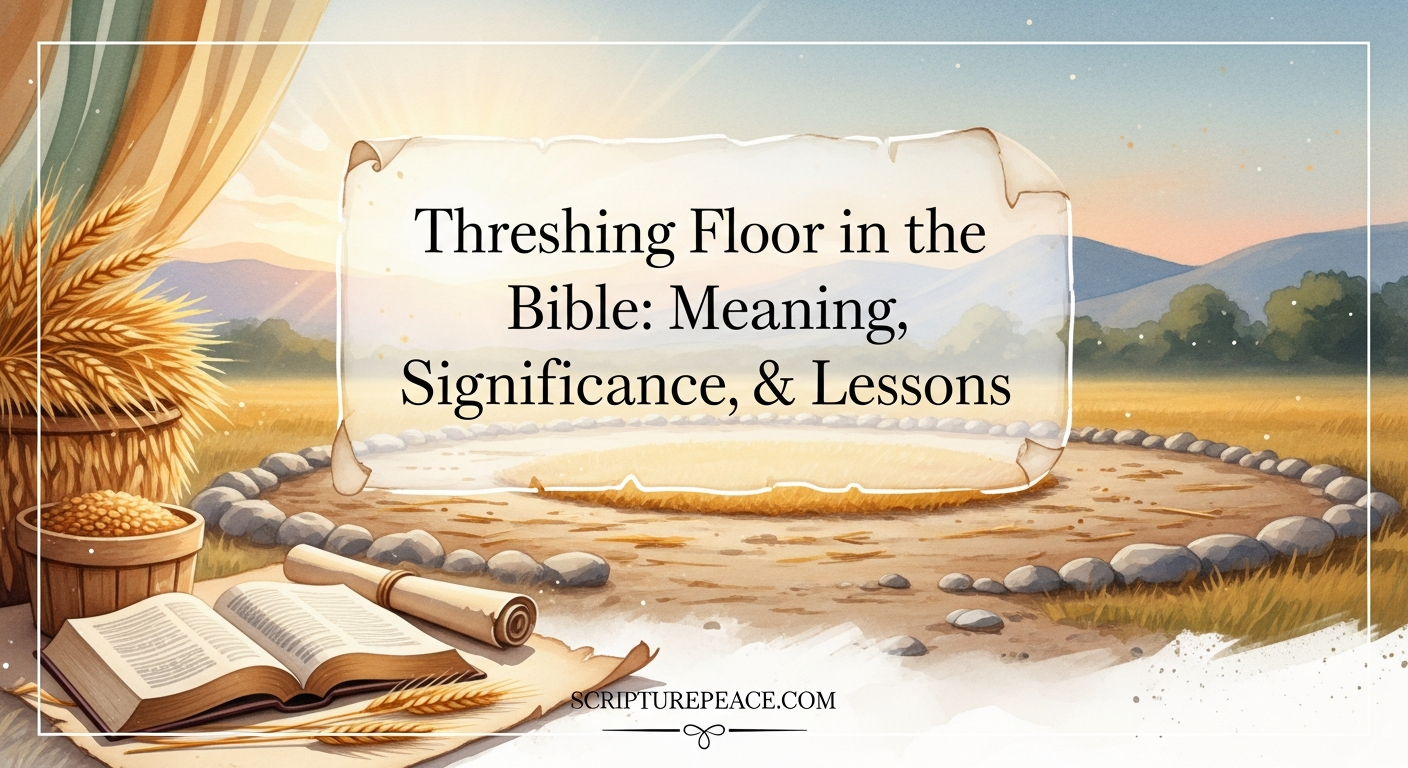 Threshing Floor in the Bible: Meaning, Significance, & Lessons
