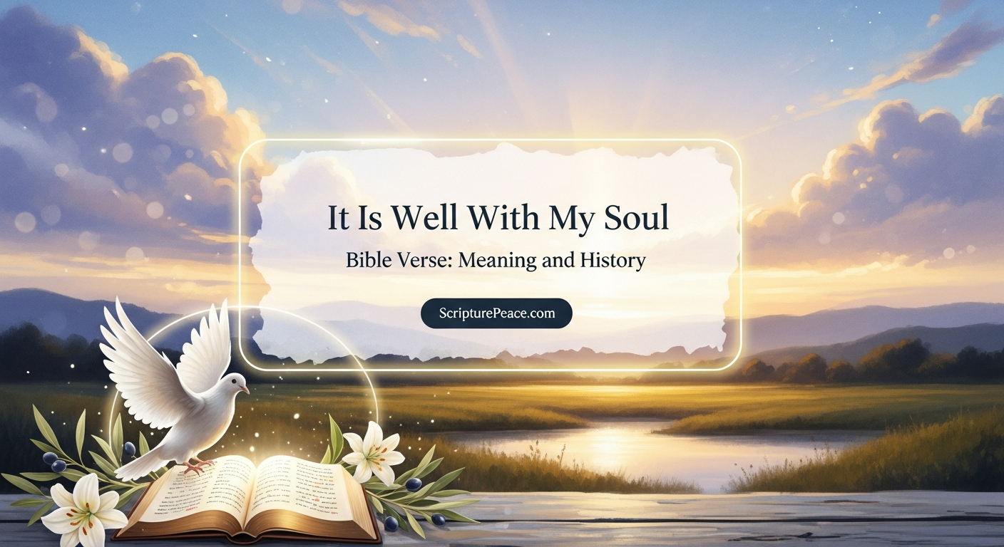 It Is Well With My Soul Bible Verse: Meaning and History