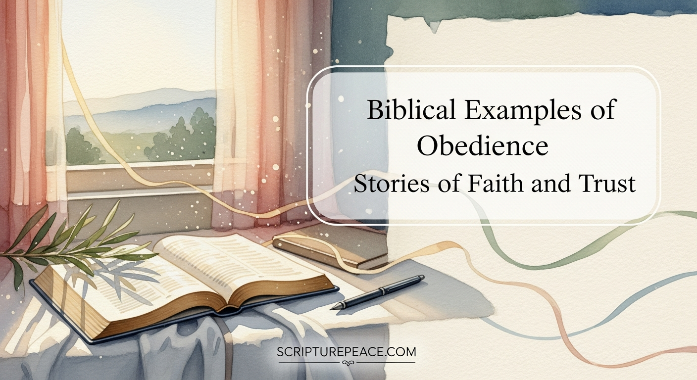 Biblical Examples of Obedience Stories of Faith and Trust
