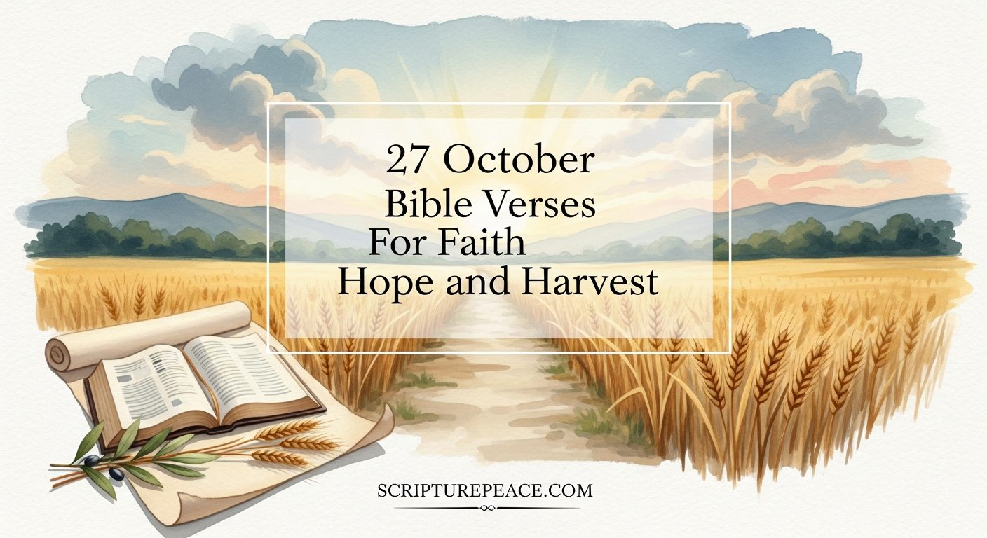 27 October Bible Verses For Faith Hope and Harvest