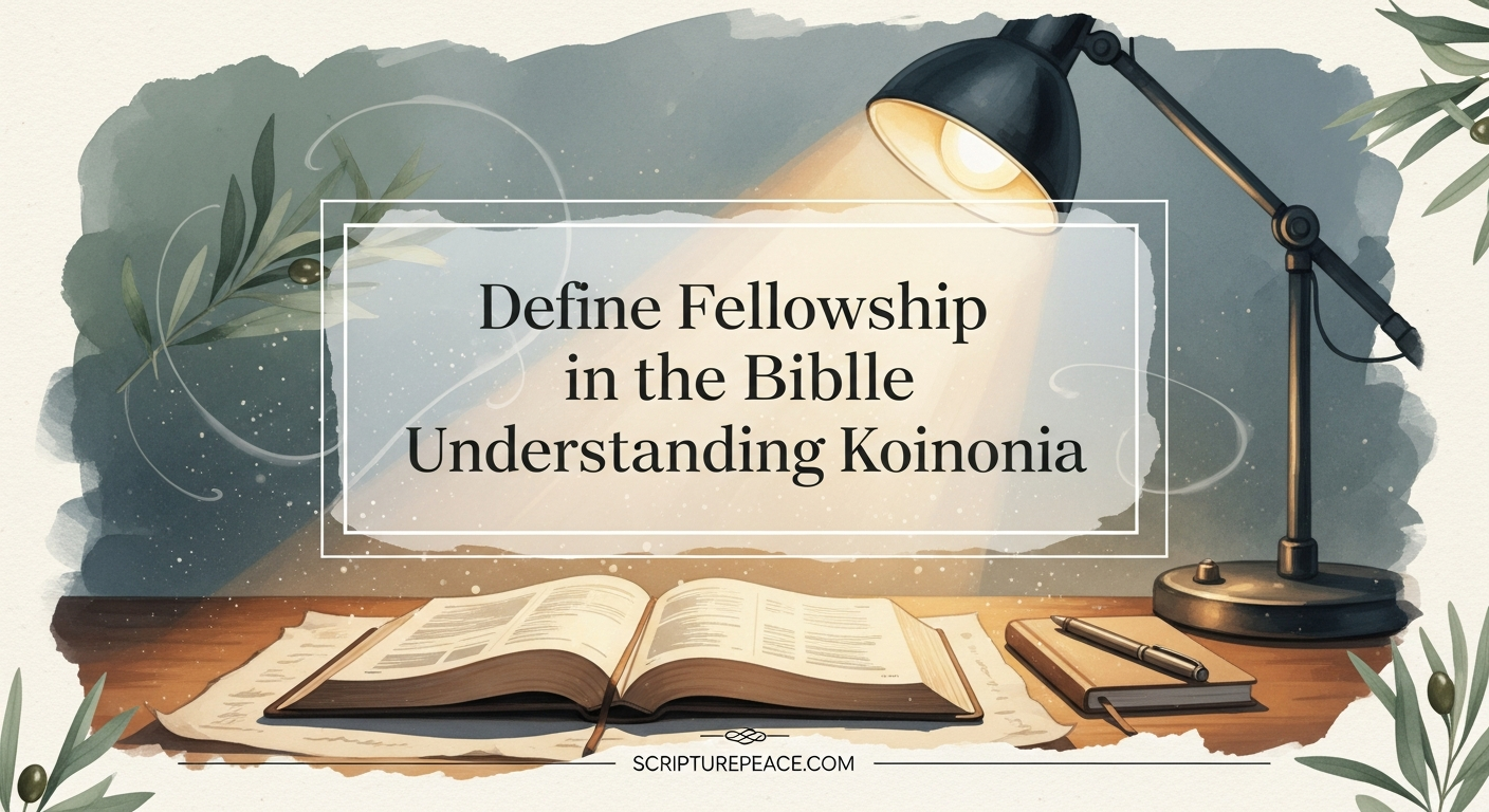 Define Fellowship in the Bible Understanding Koinonia
