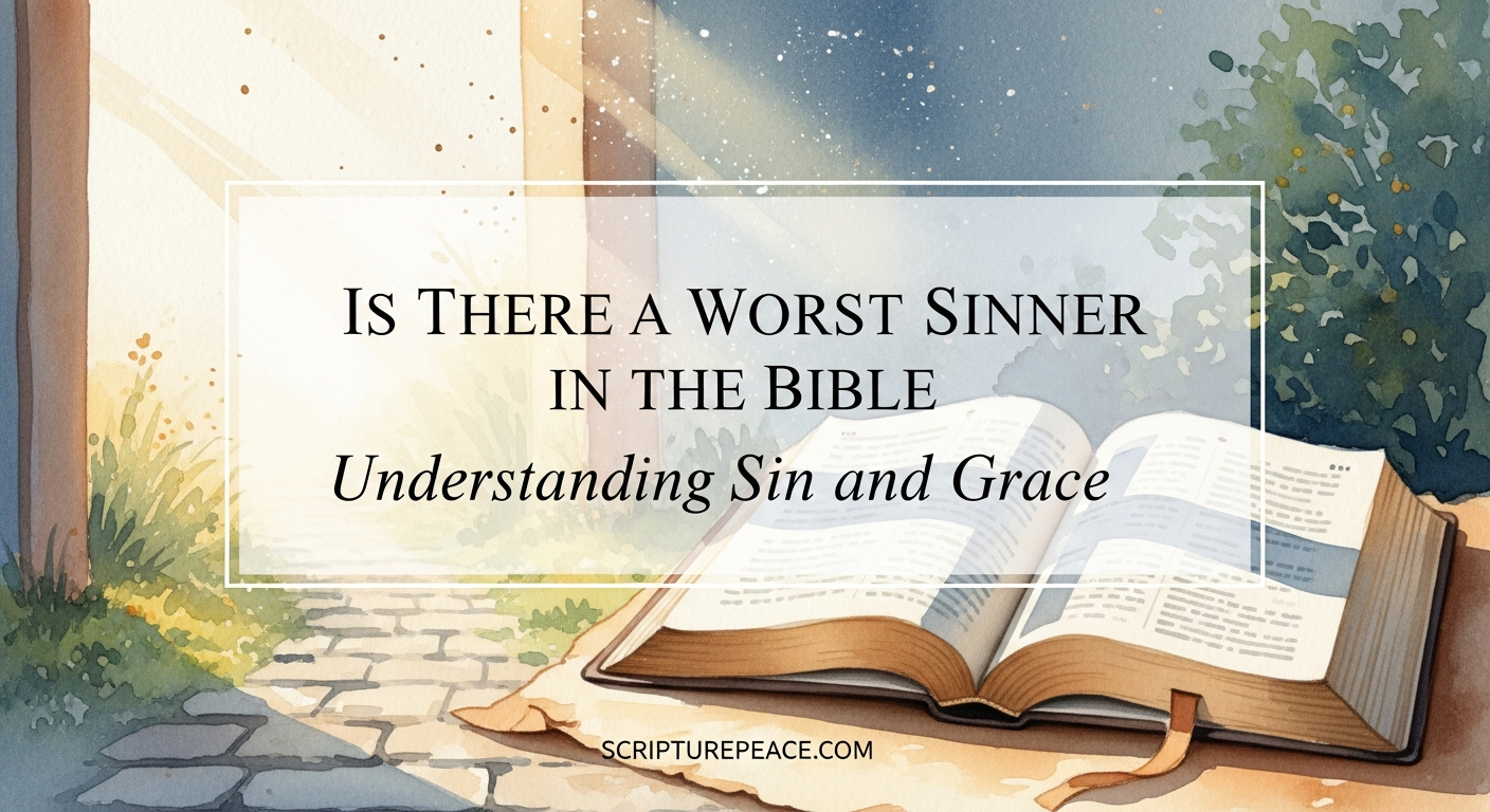 Is There a Worst Sinner in the Bible Understanding Sin and Grace