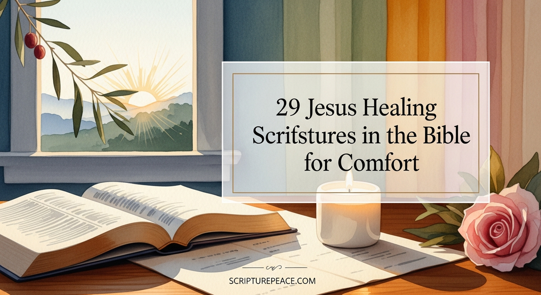 29 Jesus Healing Scriptures in the Bible for Comfort