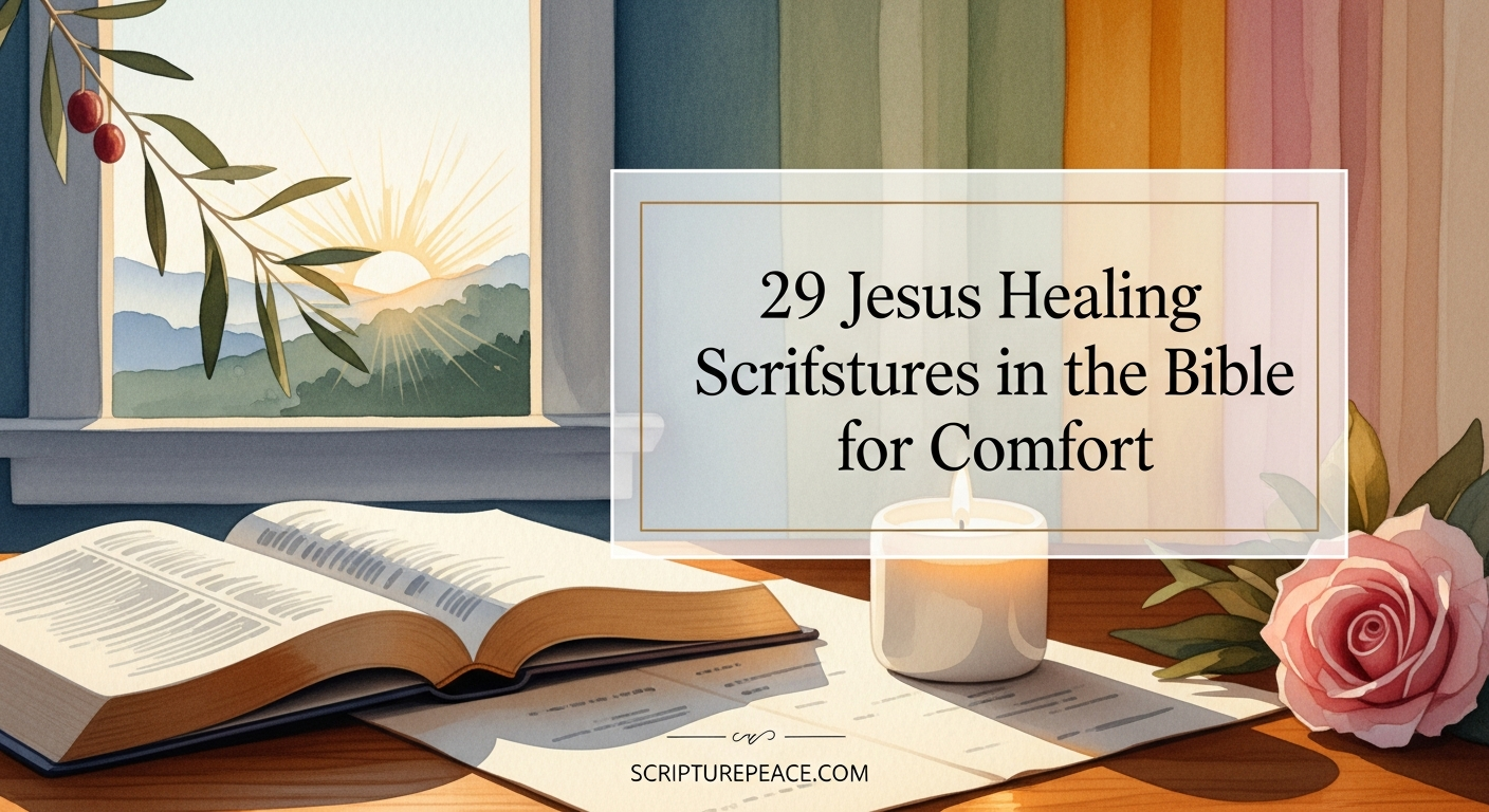 29 Jesus Healing Scriptures in the Bible for Comfort