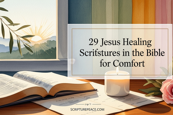 29 Jesus Healing Scriptures in the Bible for Comfort