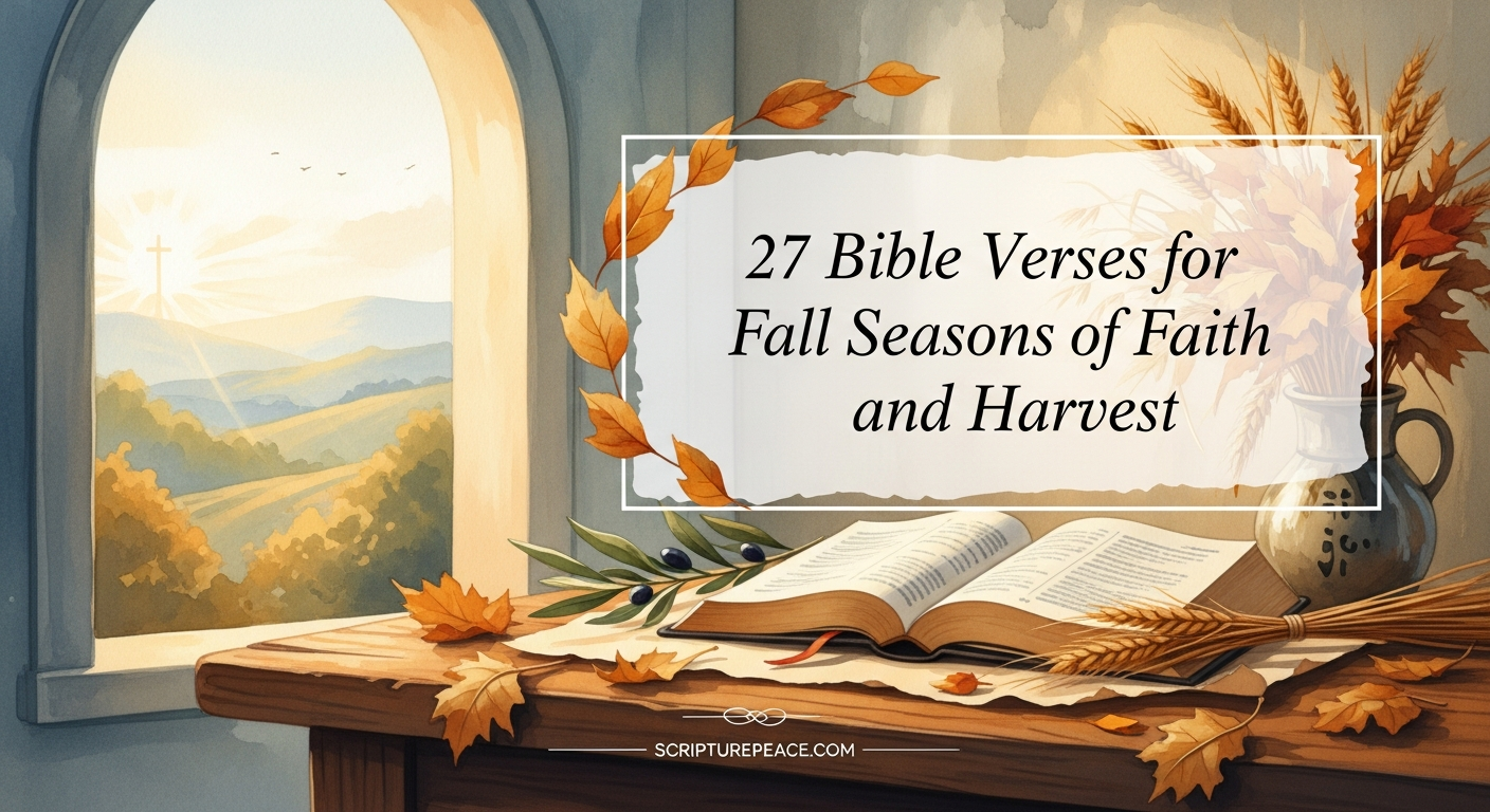 27 Bible Verses for Fall Seasons of Faith and Harvest