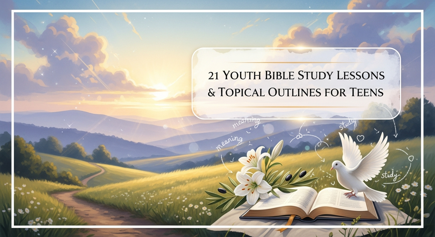 21 Youth Bible Study Lessons: Topical Outlines for Teens