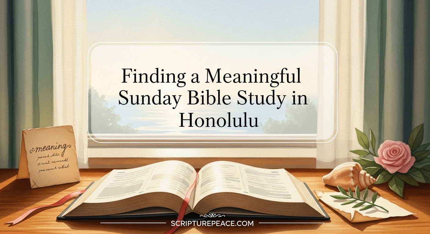 Finding a Meaningful Sunday Bible Study in Honolulu