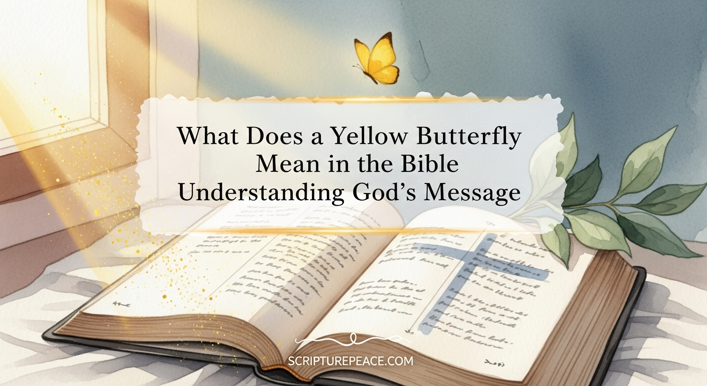 What Does a Yellow Butterfly Mean in the Bible Understanding Gods Message