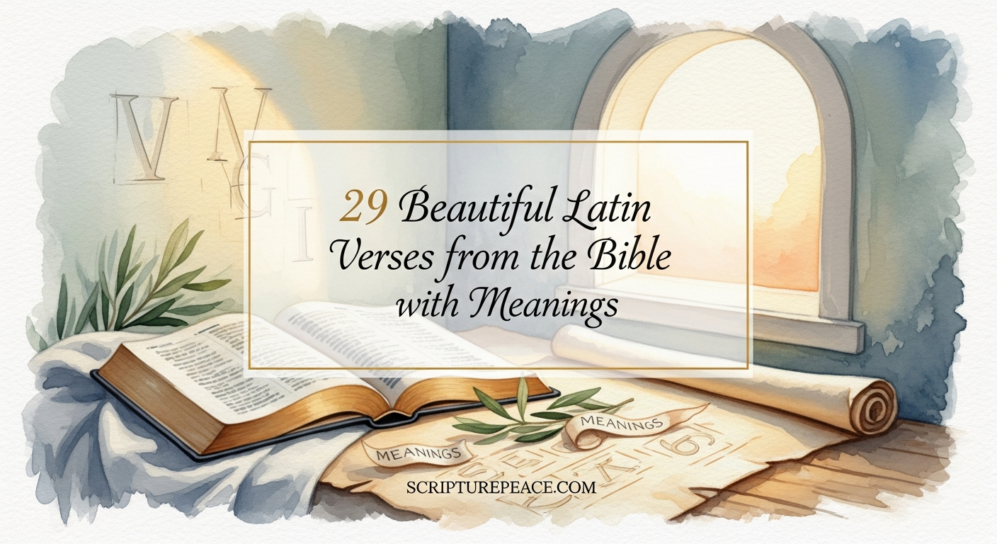 29 Beautiful Latin Verses from the Bible with Meanings
