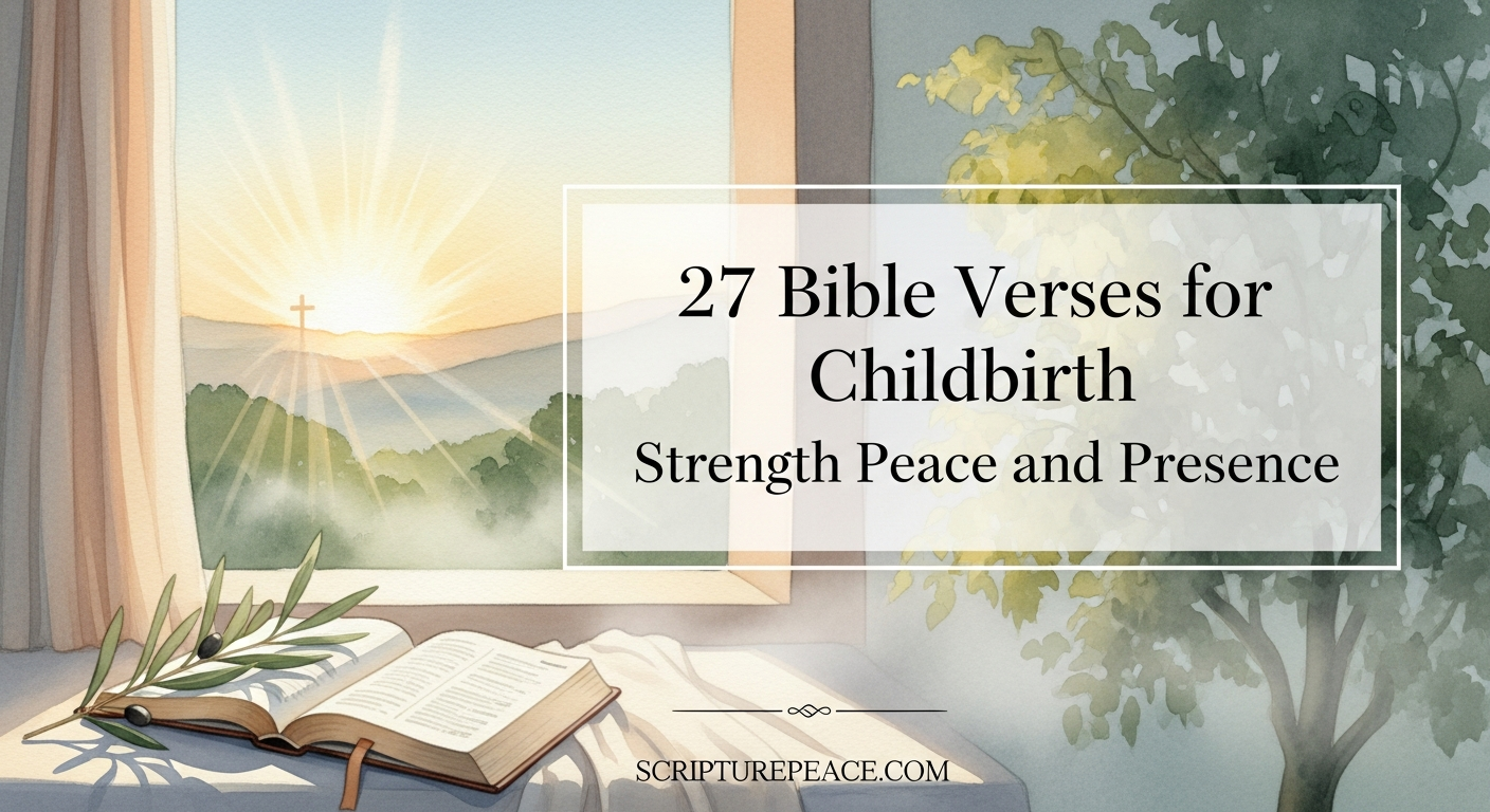 27 Bible Verses for Childbirth Strength Peace and Presence