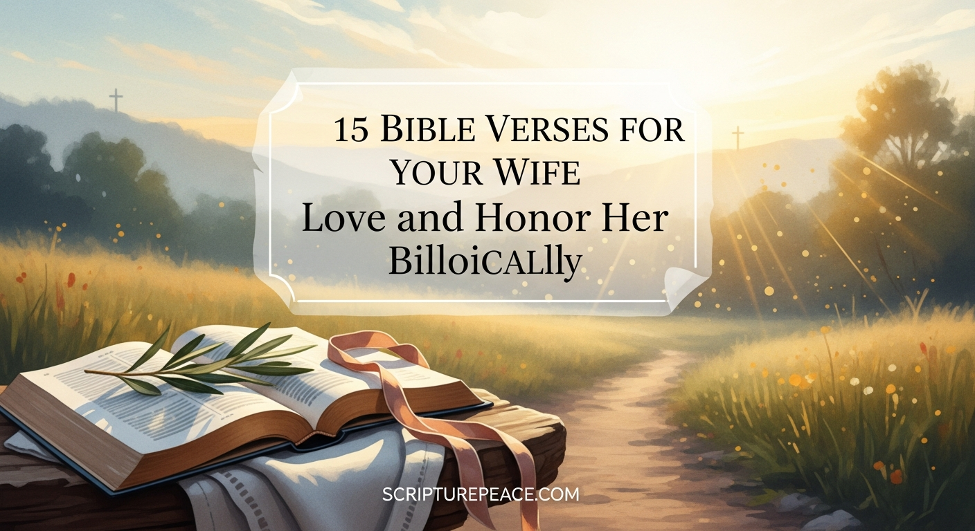 15 Bible Verses for Your Wife Love and Honor Her Biblically