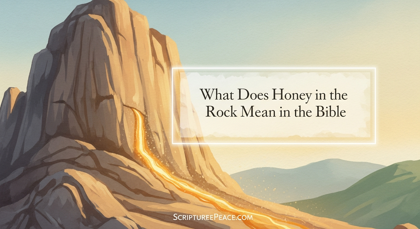 What Does Honey in the Rock Mean in the Bible