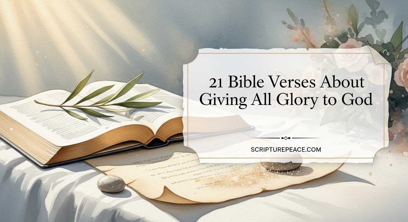 21 Bible Verses About Giving All Glory to God
