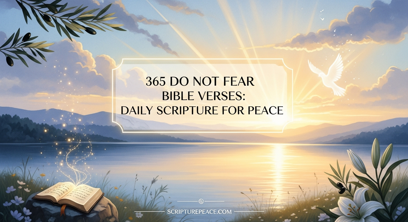 365 Do Not Fear Bible Verses: Daily Scripture for Peace