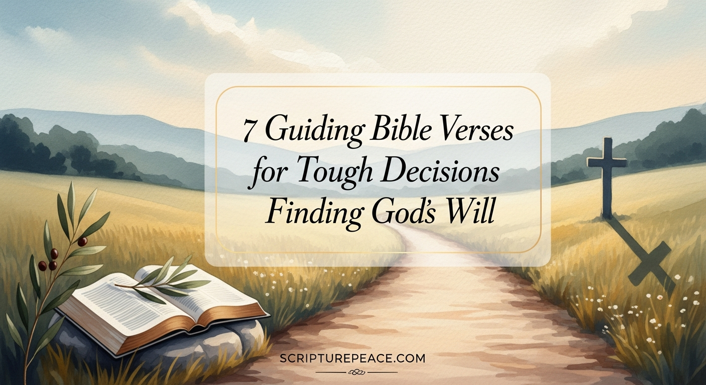 7 Guiding Bible Verses for Tough Decisions Finding Gods Will