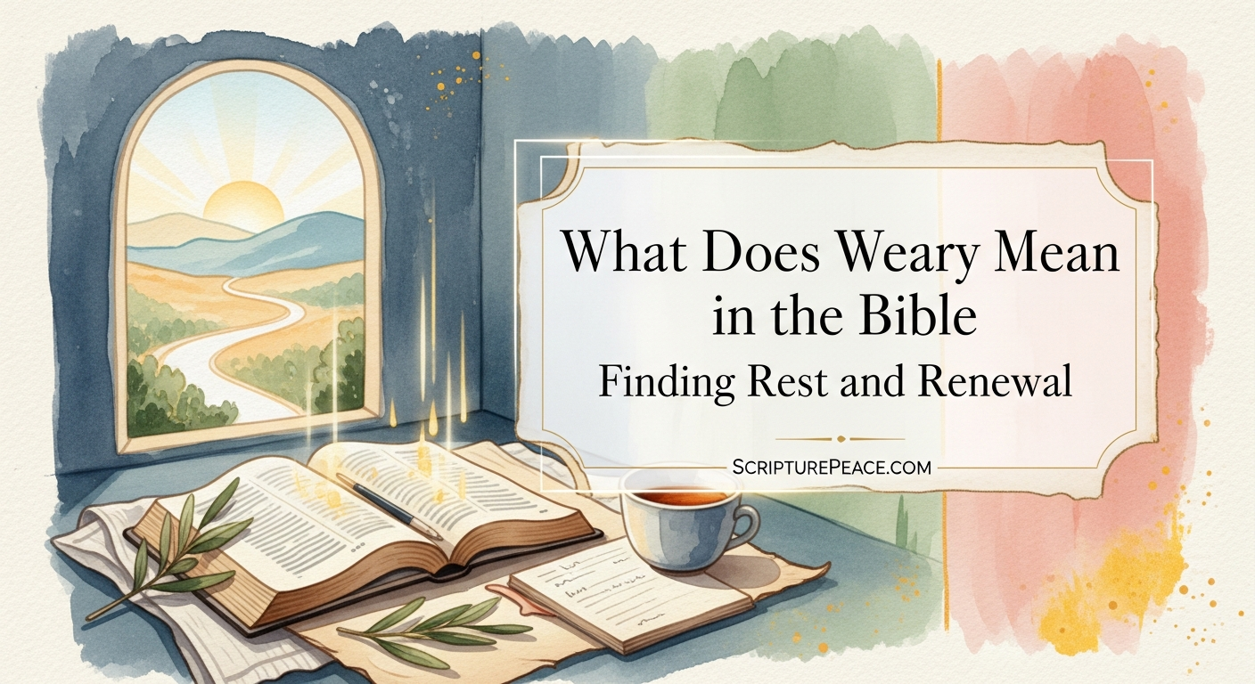 What Does Weary Mean in the Bible Finding Rest and Renewal
