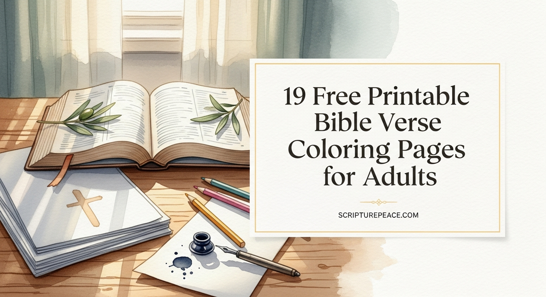 19 Free Printable Bible Verse Coloring Pages for Adults