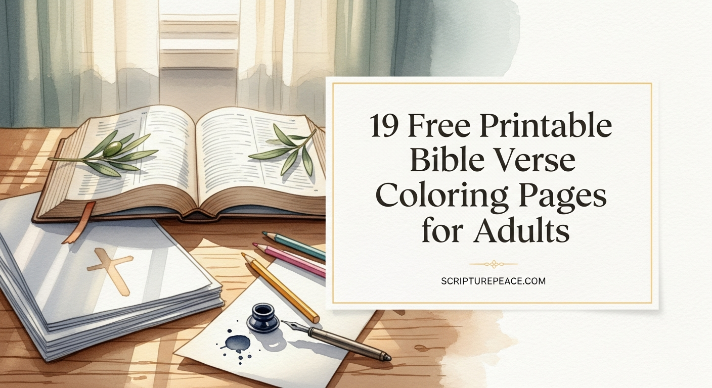 19 Free Printable Bible Verse Coloring Pages for Adults