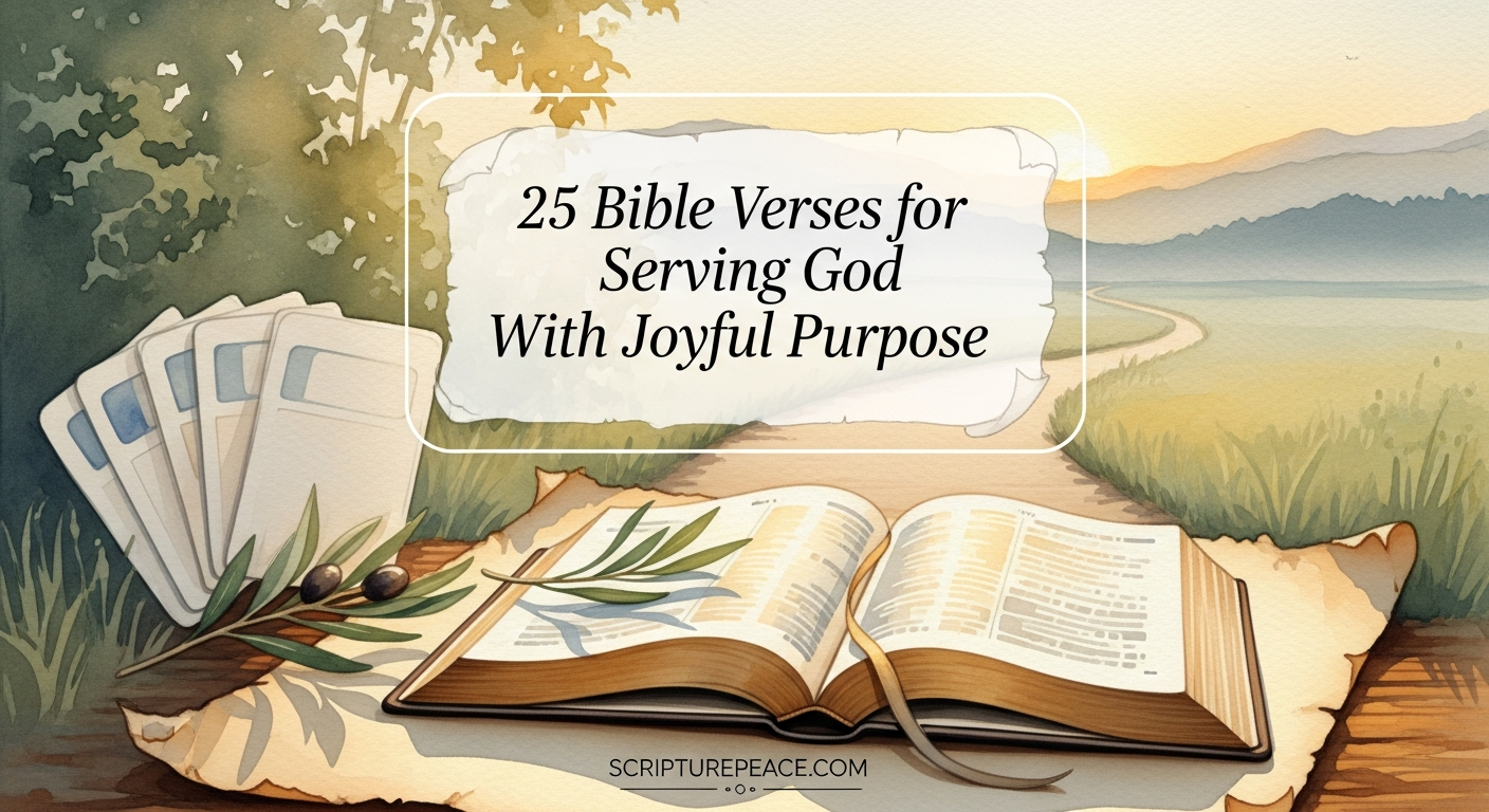 25 Bible Verses for Serving God With Joyful Purpose
