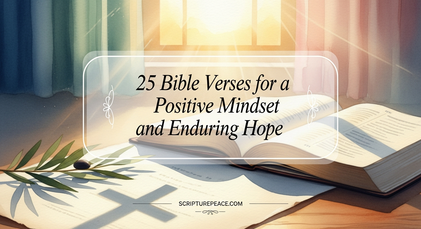 25 Bible Verses for a Positive Mindset and Enduring Hope