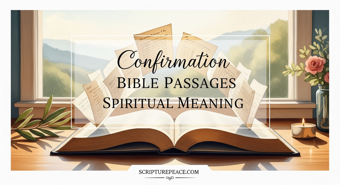 Confirmation Bible Passages Spiritual Meaning