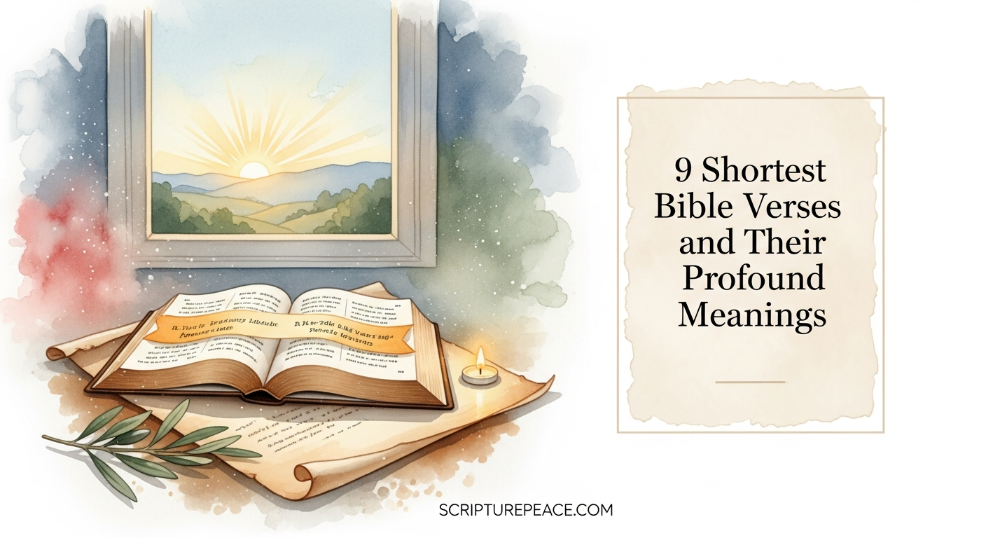 9 Shortest Bible Verses and Their Profound Meanings