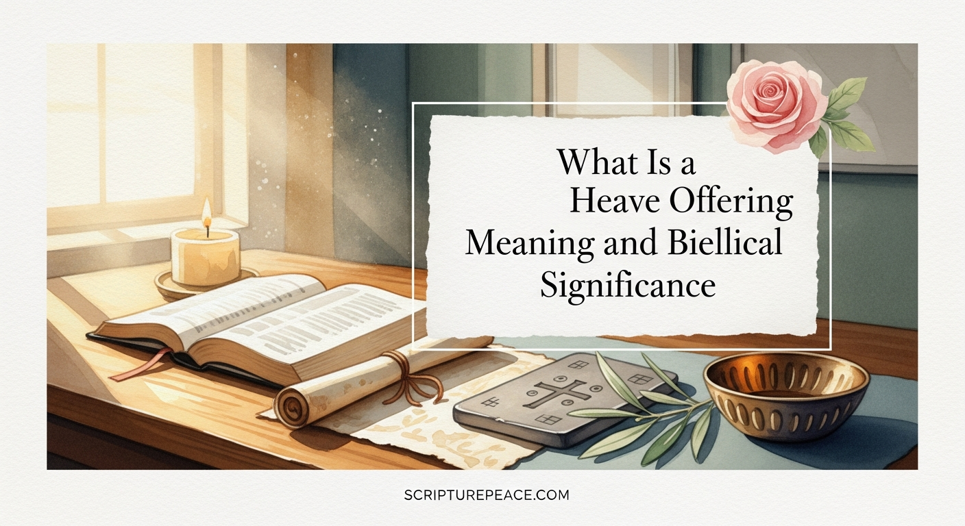 What Is a Heave Offering Meaning and Biblical Significance