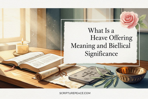 What Is a Heave Offering Meaning and Biblical Significance