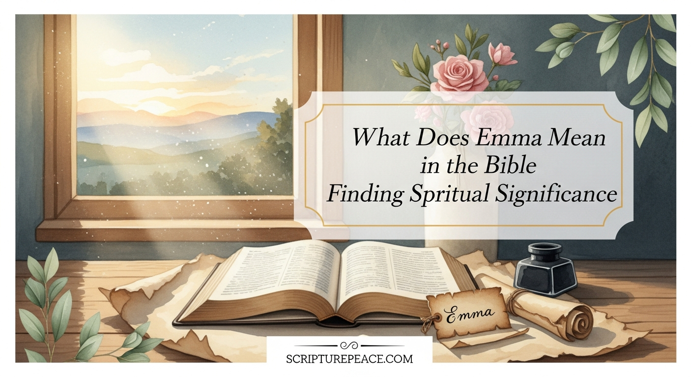 What Does Emma Mean in the Bible Finding Spiritual Significance