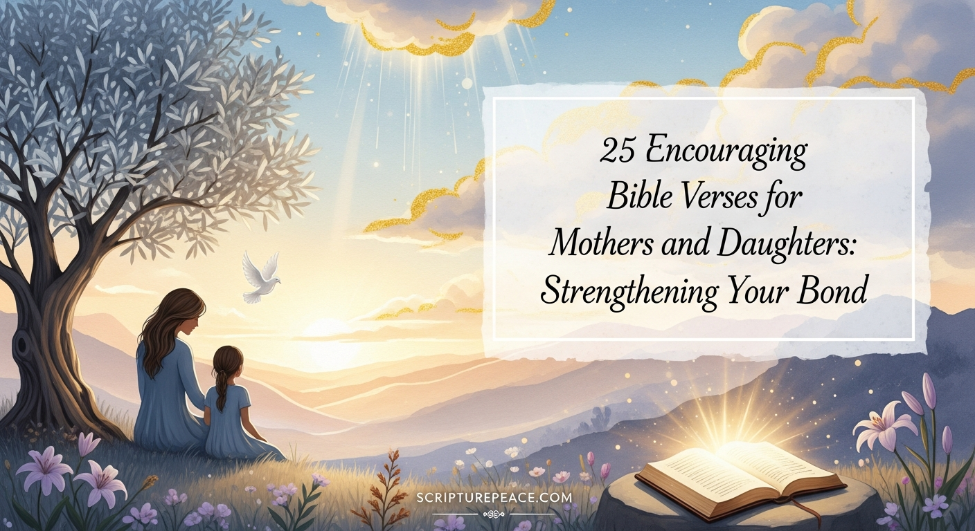 25 Encouraging Bible Verses for Mothers and Daughters: Strengthening Your Bond