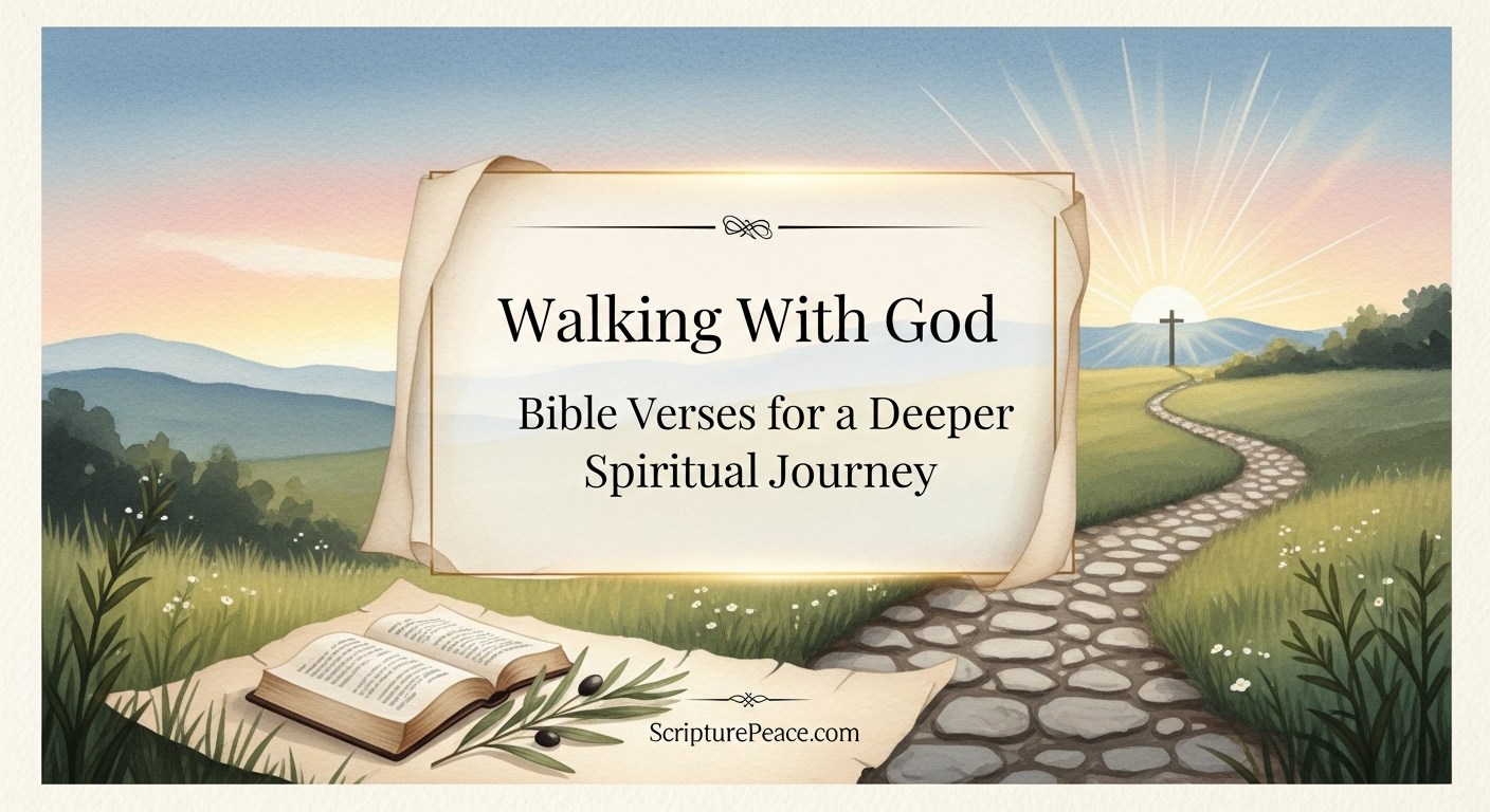 Walking With God Bible Verses for a Deeper Spiritual Journey