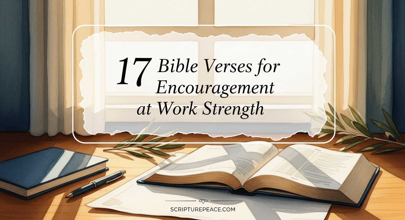 17 Bible Verses for Encouragement at Work Strength
