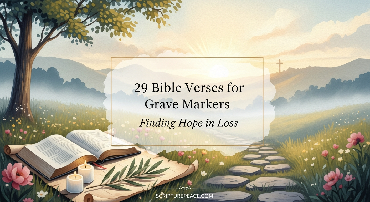 29 Bible Verses for Grave Markers Finding Hope in Loss