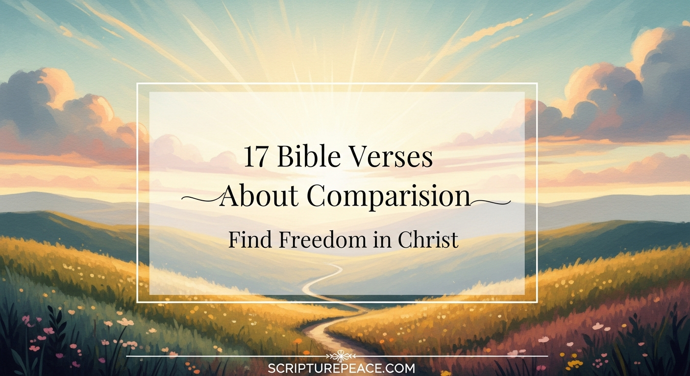 17 Bible Verses About Comparison Find Freedom in Christ