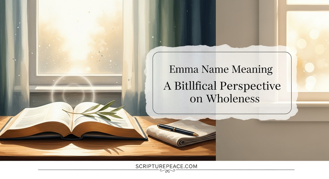 Emma Name Meaning A Biblical Perspective on Wholeness
