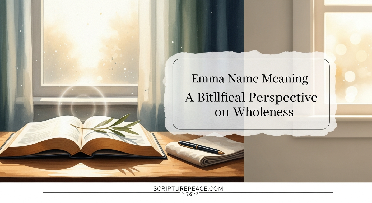 Emma Name Meaning A Biblical Perspective on Wholeness