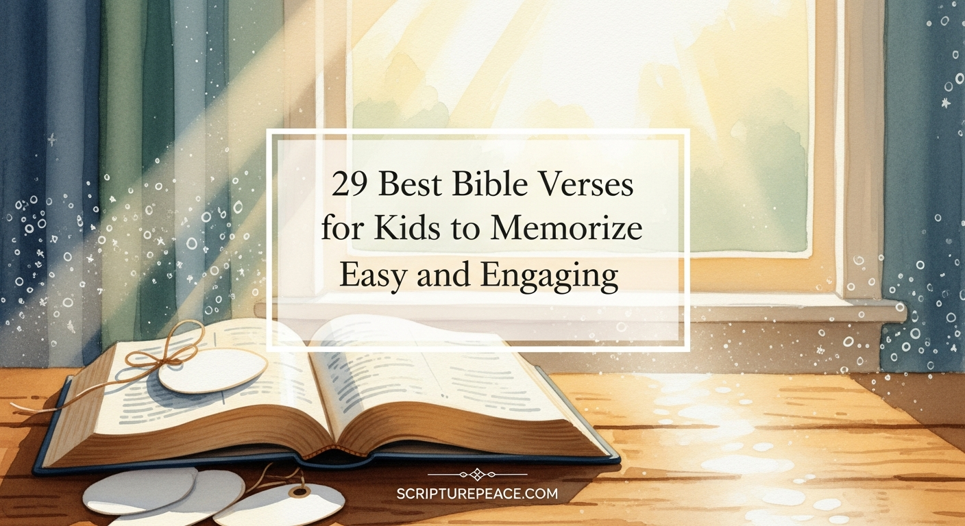 29 Best Bible Verses for Kids to Memorize Easy and Engaging