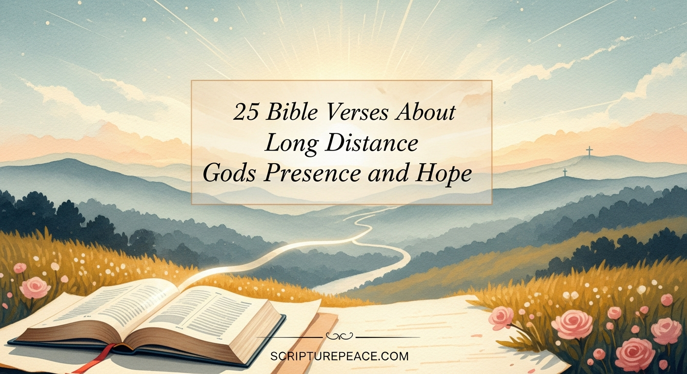 25 Bible Verses About Long Distance Gods Presence and Hope