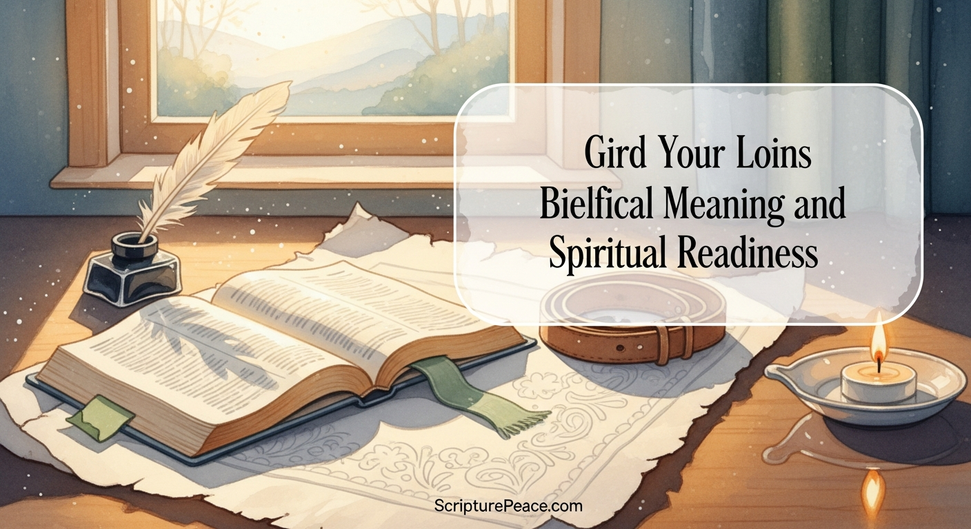 Gird Your Loins Biblical Meaning and Spiritual Readiness