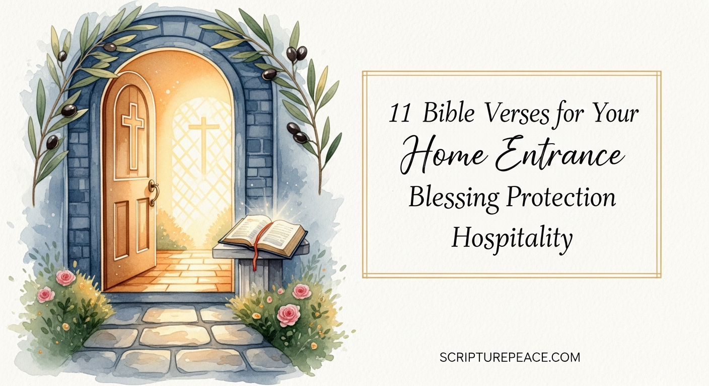 11 Bible Verses for Your Home Entrance Blessing Protection Hospitality