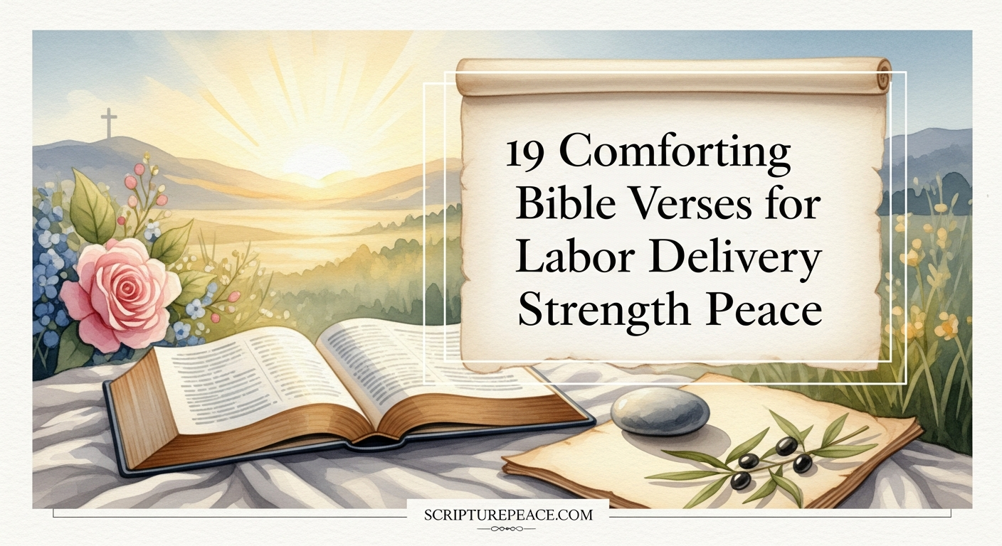 19 Comforting Bible Verses for Labor Delivery Strength Peace