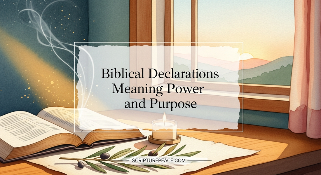 Biblical Declarations Meaning Power and Purpose