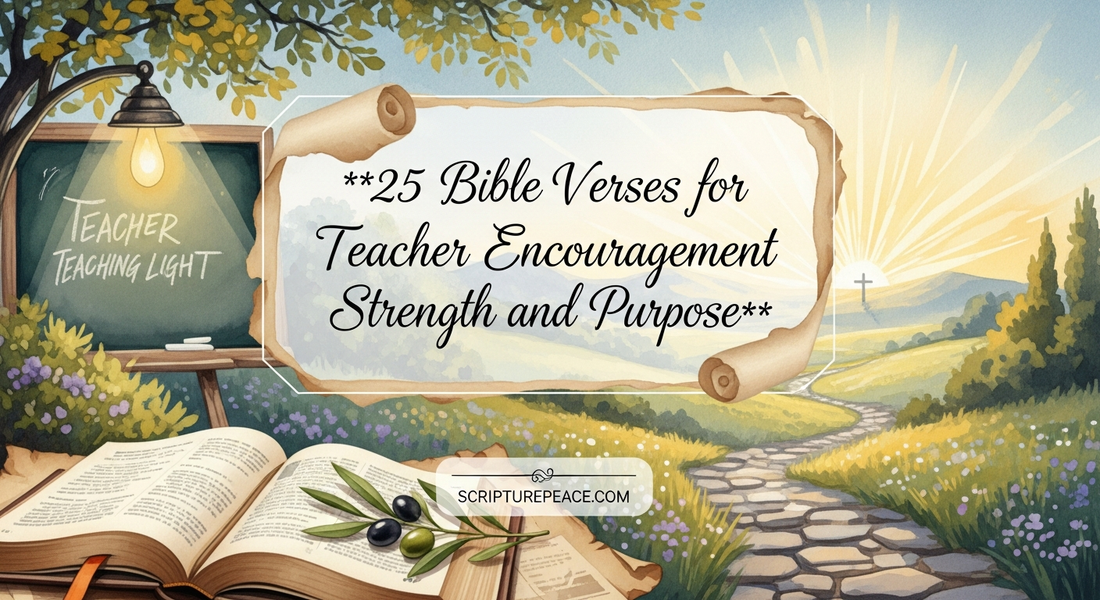 25 Bible Verses for Teacher Encouragement Strength and Purpose
