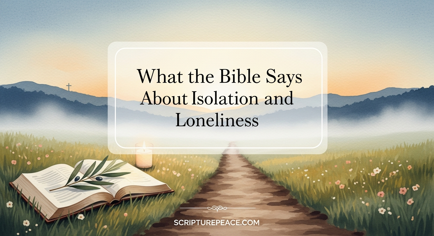 What the Bible Says About Isolation and Loneliness