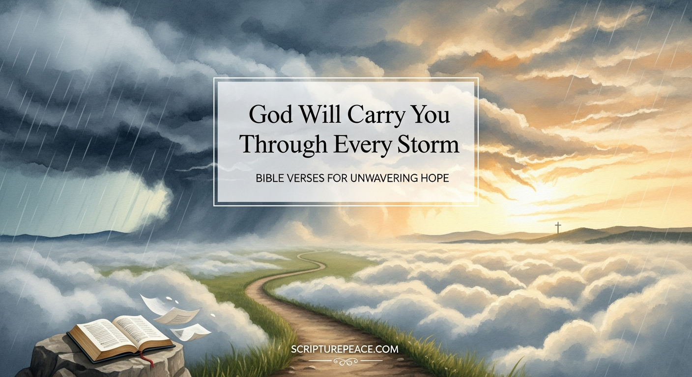 God Will Carry You Through Every Storm Bible Verses for Unwavering Hope