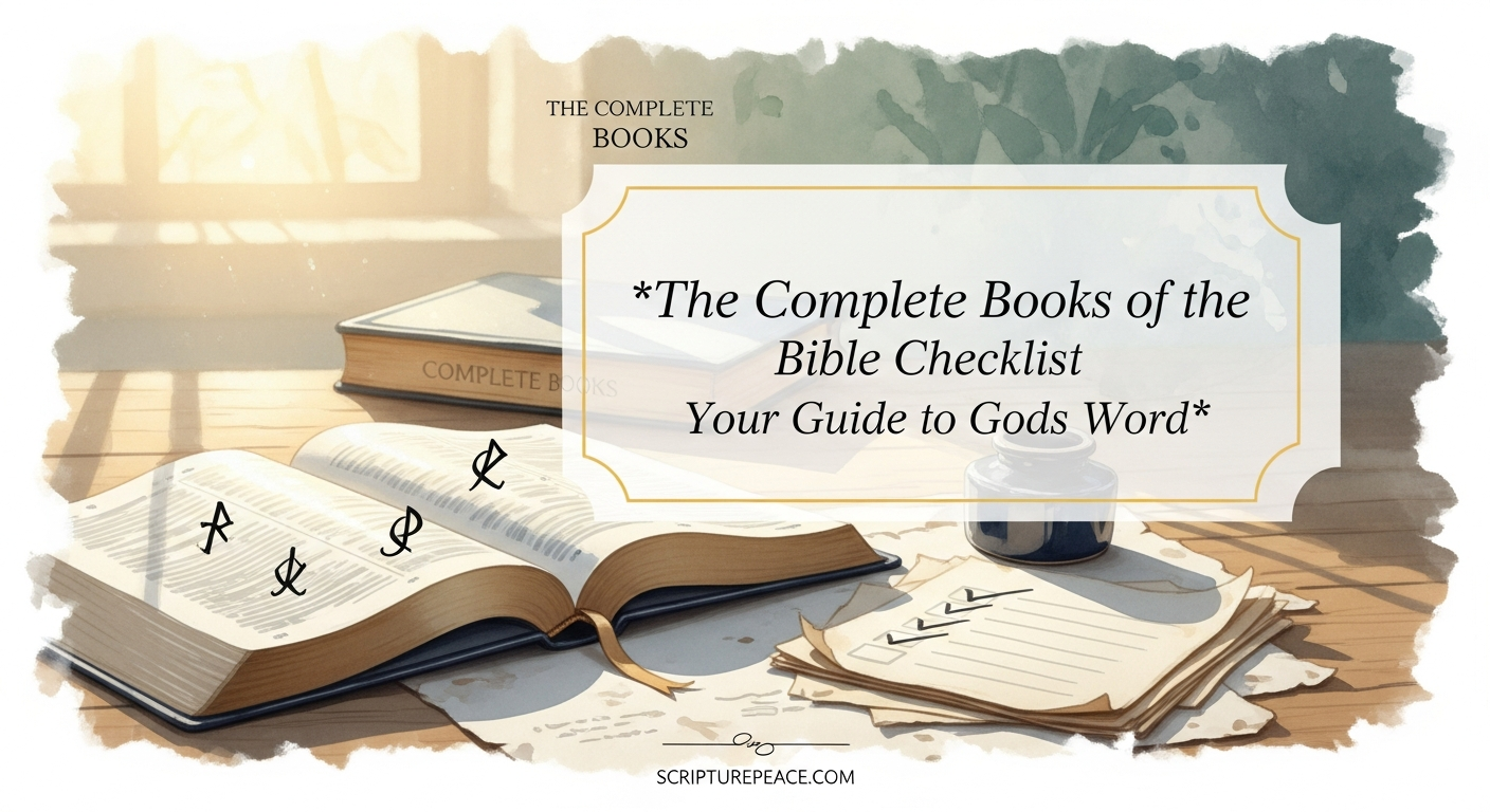 The Complete Books of the Bible Checklist Your Guide to Gods Word