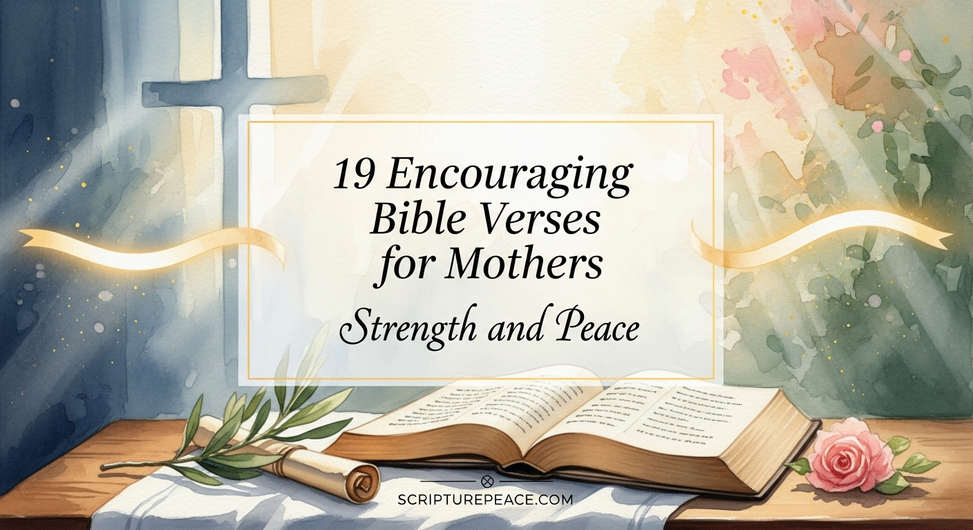19 Encouraging Bible Verses for Mothers Strength and Peace