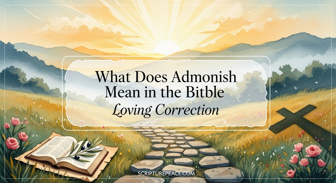 What Does Admonish Mean in the Bible Loving Correction